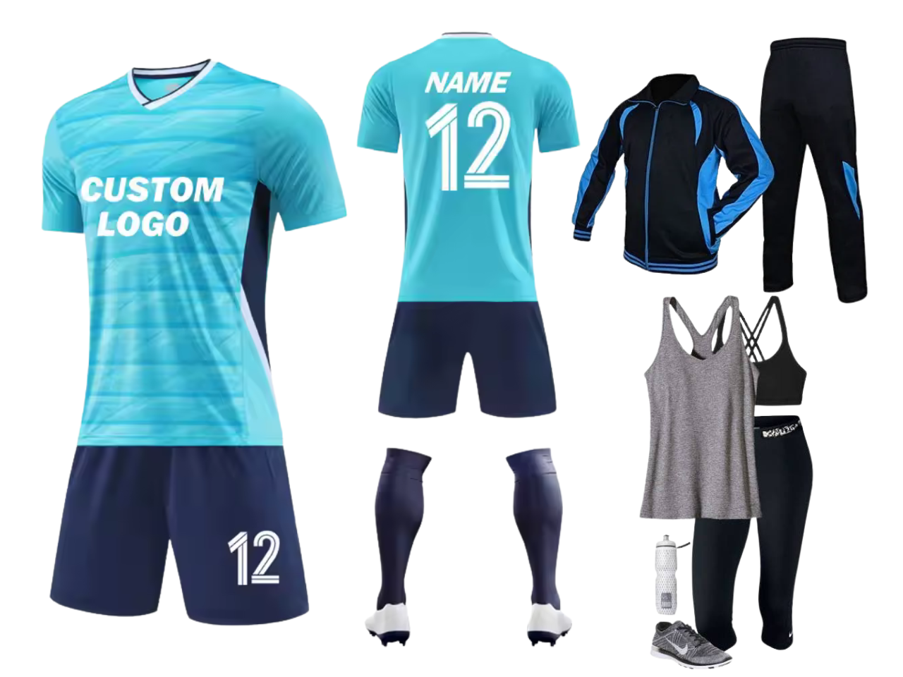 Sportswear produced at the EcoWear factory in Kathmandu